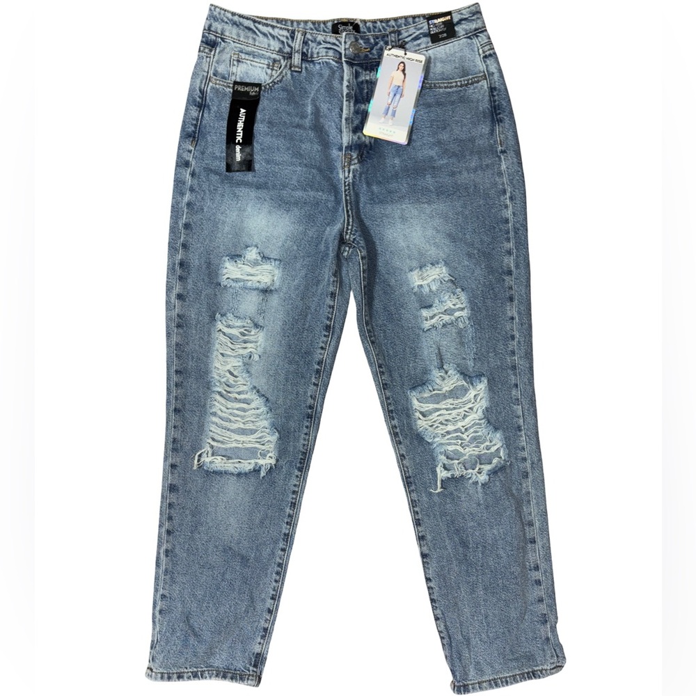 Simple Society Women Straight Leg Jeans Blue